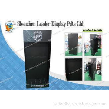 Durable Point Of Purchase Cardboard Hook Display For Hockey